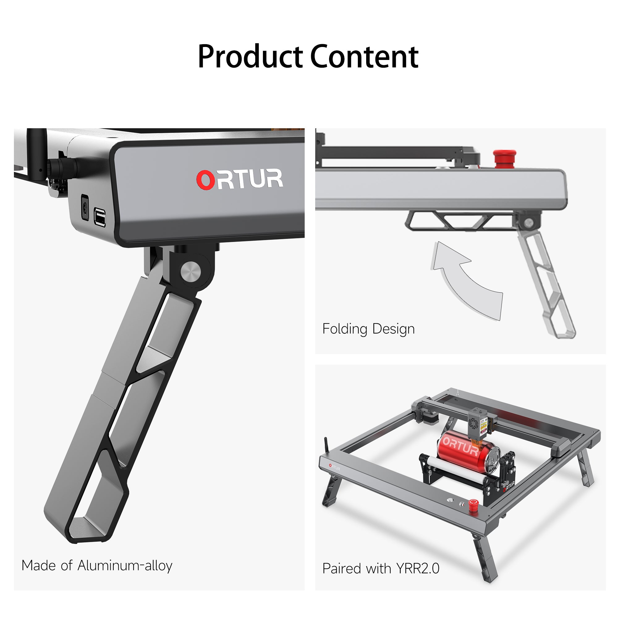 Ortur Foldable Feet for Laser Master 3 Series (FFT1.0)