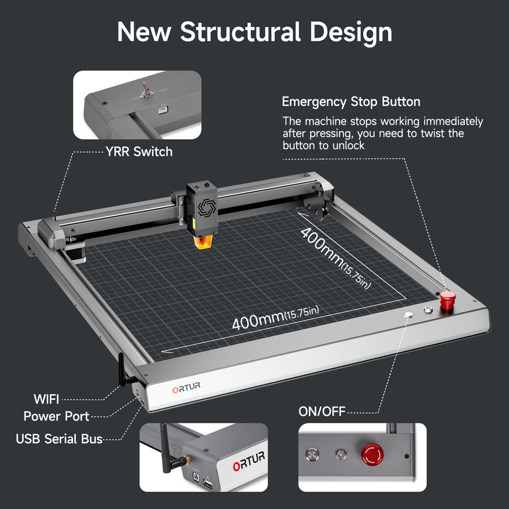 Ortur Laser Master 3 OLM3 Laser Engraving & Cutting Machine