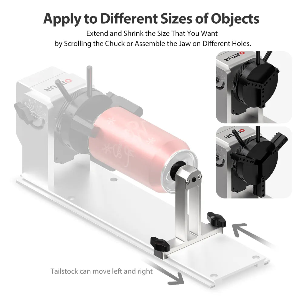 Ortur Y-axis Rotary Chuck YRC1.0 for Laser Engraver