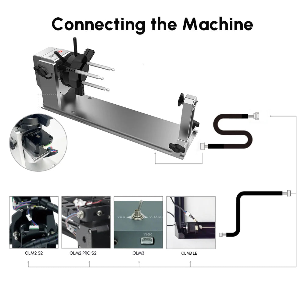 Ortur Y-axis Rotary Chuck YRC1.0 for Laser Engraver