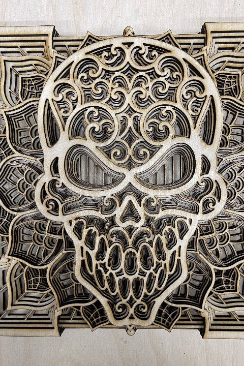 Through layer-by-layer stacking, a laser engraving machine can create stunning works.
