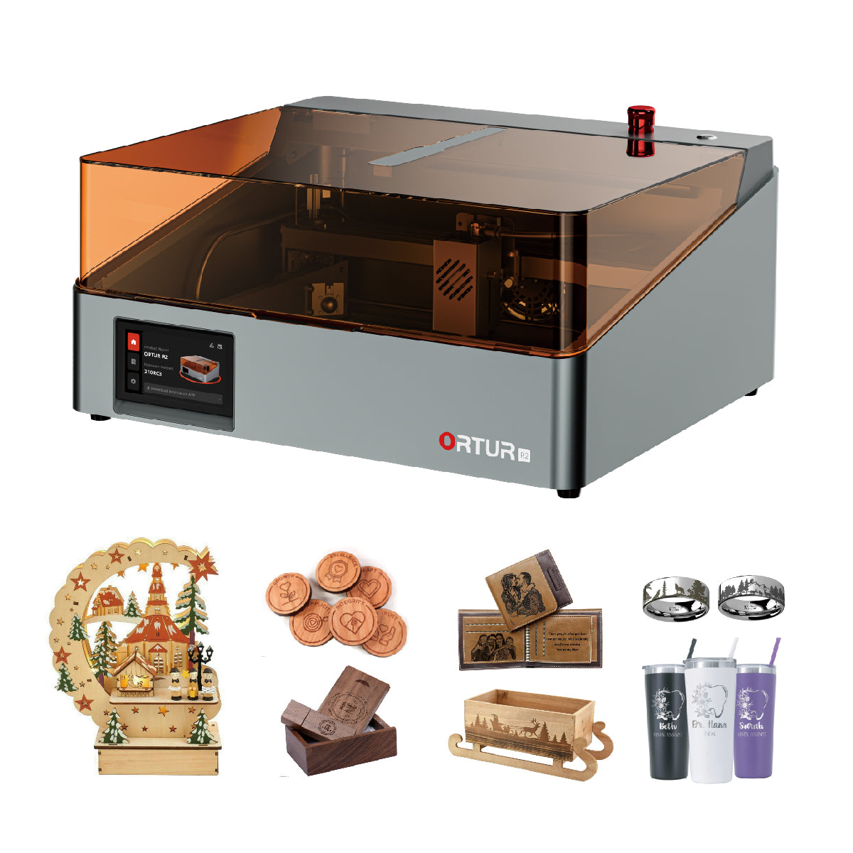ORTUR R2 Smart Laser Engraver | As Simple as Your First Smartphone (One-Tap Control)